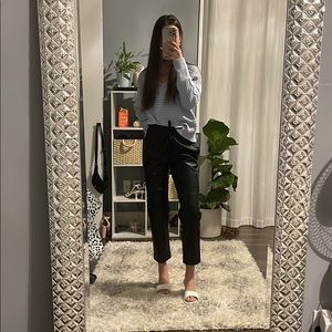 Calvin Klein leather tie pants